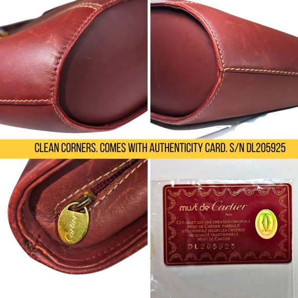 Cartier Must de Leather Shoulder Bag & Long Bi-Fold Leather Wallet DL205925 - Picture 9 of 16